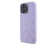 Guess Saffiano Peony Classic Logo do iPhone 16 Pro Max purpurowy - 1278284 - zdjęcie 2